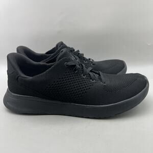 Kizik Lima Handsfree Shoes Mens Size 8.5 EE Wide Black Knit Comfort Low Sneakers
